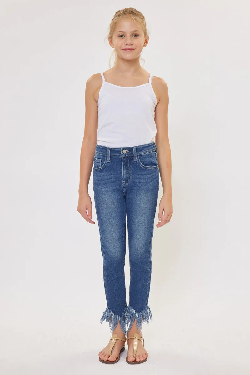 Junnie High Rise Ankle Skinny Kid Jeans